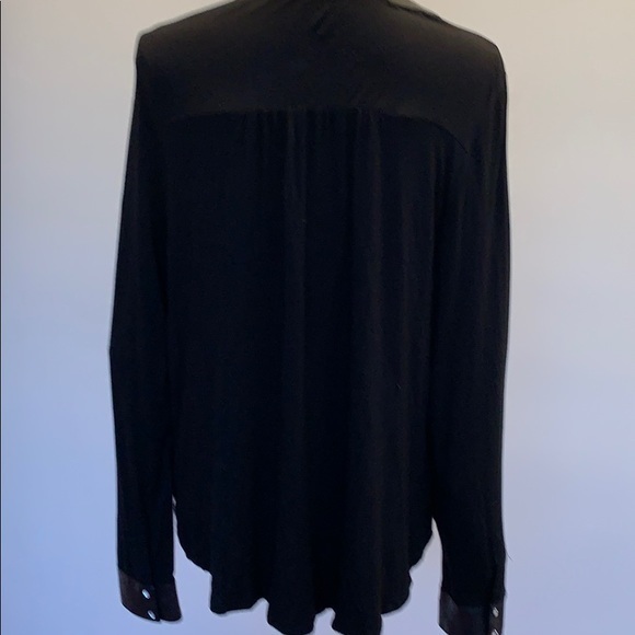 INC Black Diamond Button Dressy Blouse - Picture 5 of 7